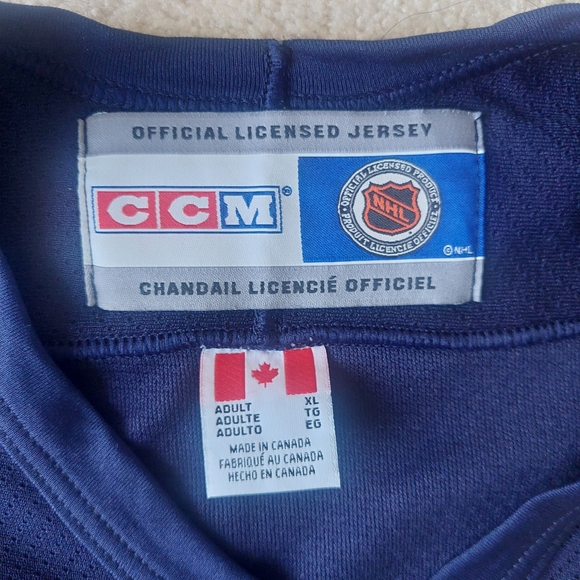 CCM Oilers Jersey, Official Licensed NHL Center Ice, Blank Back, Size XL - Picture 2 of 14